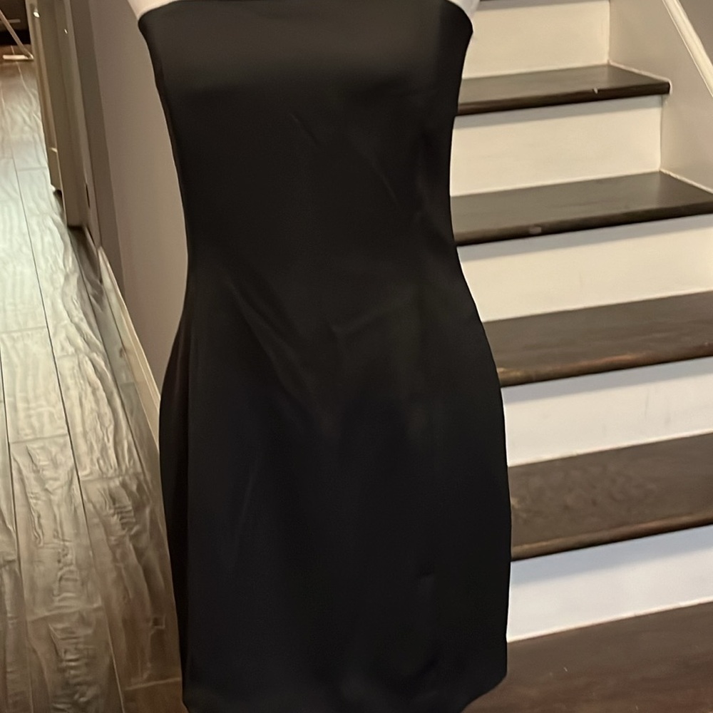 Hugo Buscati Collection Black Cocktail Dress at its finest Sexy yet classy sz 10 - Picture 3 of 14